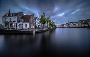 Haarlem Riverfrontat Dusk Wallpaper