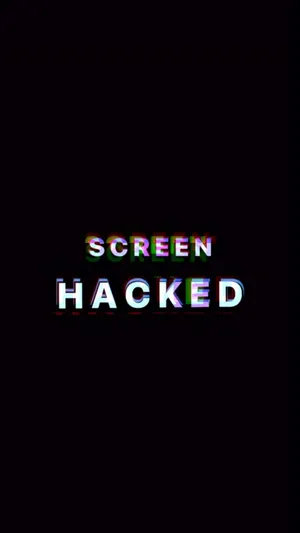 Hacked Screen Glitch Effect Wallpaper