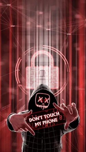 Hacker Warningi Phone Wallpaper Wallpaper