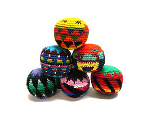 Hacky Sack Crochet Colorful Shapes Wallpaper