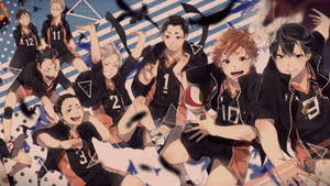 Haikyuu 4k Fun Karasuno Team Wallpaper