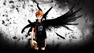 Haikyuu 4k Hinata Black Wing Wallpaper