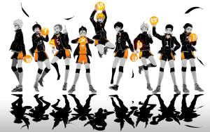 Haikyuu Boys & Shadows Desktop Wallpaper