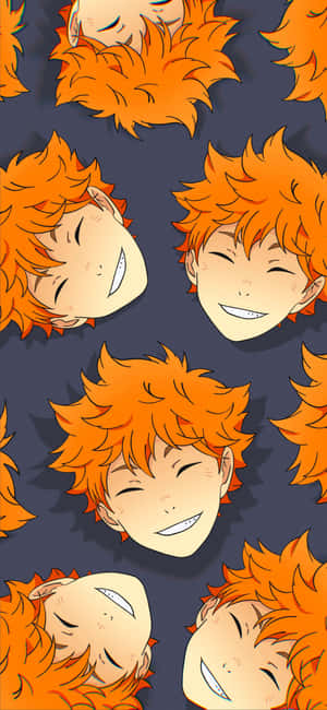 Haikyuu Hinata Shoyo Multiple Expressions Wallpaper