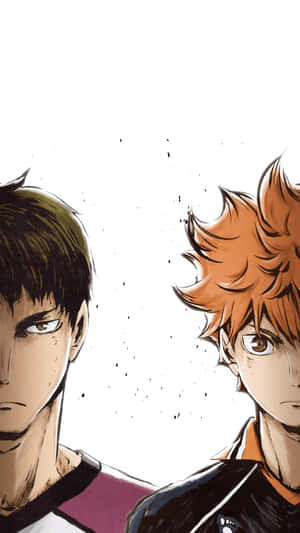 Haikyuu Iphone Wakatoshi Ushijima And Shoyo Hinata Wallpaper