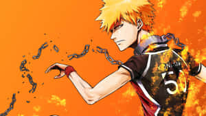 Haikyuu Karasuno Player Kunigami Wallpaper