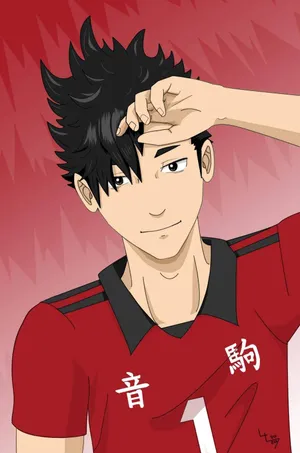 Haikyuu Kuroo Tetsurou Salute Wallpaper