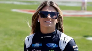 Hailie Deegan N A S C A R Driver Portrait Wallpaper