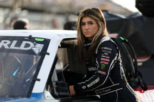 Hailie Deegan N A S C A R Focused Wallpaper