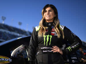 Hailie Deegan Racing Driver Portrait Wallpaper