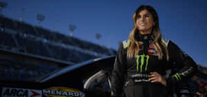 Hailie Deegan Racing Portrait Wallpaper