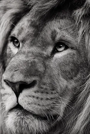 Hairy Face Lion Iphone Wallpaper