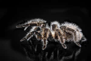 Hairy Spider Reflection Wallpaper