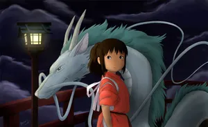 Haku And Chihiro From Sen To Chihiro No Kamikakushi Wallpaper