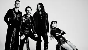 Halestorm Band Black And White Wallpaper
