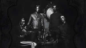 Halestorm Band Black And White Wallpaper