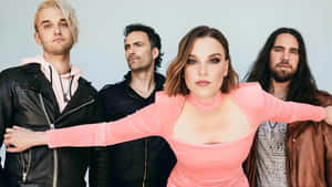 Halestorm Band Group Photo Wallpaper
