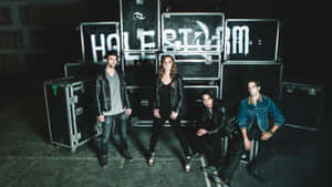 Halestorm Band Group Photo Wallpaper