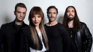 Halestorm Band Group Photo Wallpaper