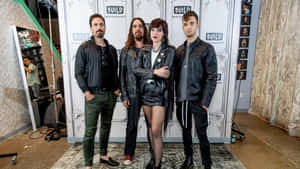 Halestorm Band Group Photo Wallpaper