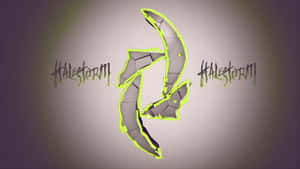 Halestorm Band Logo Design Wallpaper