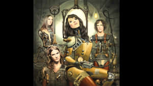 Halestorm Band Steampunk Style Wallpaper