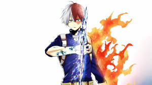 Half Cold Half Hot Cute Todoroki Wallpaper