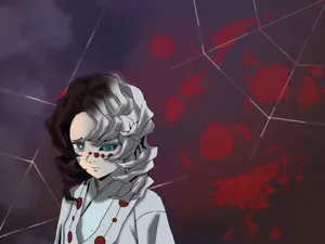 Half-demon Slayer Contemplating Battle Wallpaper