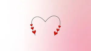 Half Heart Illustration Wallpaper