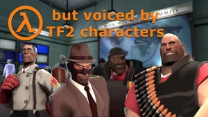 Half-life Characters In Action Wallpaper