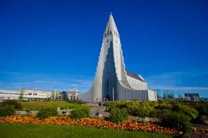 Hallgrimskirkja Church Wide Angle Wallpaper