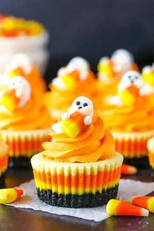 Halloween Candy Corn Cupcakes Wallpaper