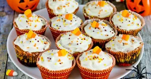 Halloween Candy Corn Cupcakes Wallpaper