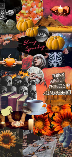 Halloween Collage Aesthetic.jpg Wallpaper