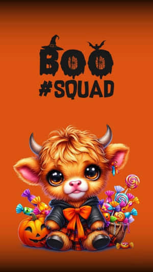 Halloween Cow Boo Squad Wallpaper