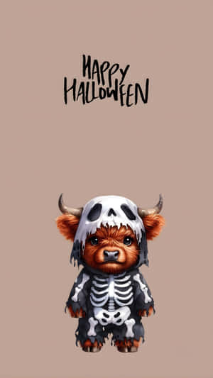 Halloween Cow Costume Wallpaper