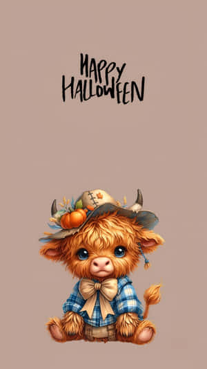 Halloween Cow Costume Wallpaper