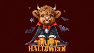 Halloween Cow Costume Wallpaper