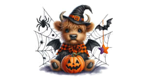 Halloween Cow Costume Wallpaper