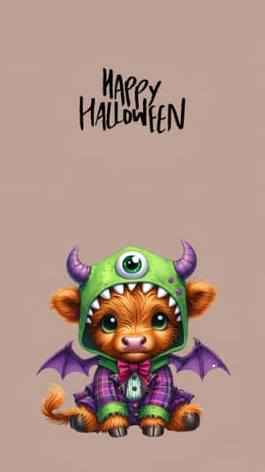 Halloween Cow Costume Wallpaper