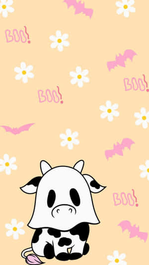 Halloween Cow Ghost Costume Wallpaper