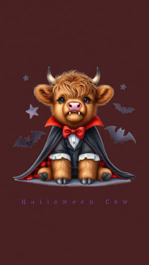 Halloween Cow Vampire Costume Wallpaper