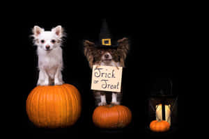 Halloween Dogs Trickor Treat Wallpaper