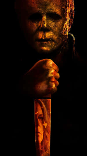 Halloween Ends Michael Myers Knife Reflection Wallpaper