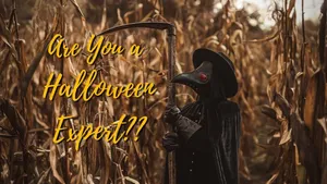 Halloween Expert Plague Doctorin Cornfield Wallpaper