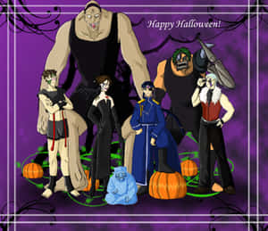 Halloween_ Group_ Costume_ Anime_ Characters Wallpaper