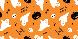 Halloween Hocus Pocus Pattern Wallpaper