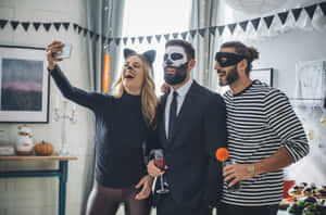 Halloween Party Selfie Fun Wallpaper