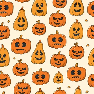 Halloween Pumpkin Pattern.jpg Wallpaper
