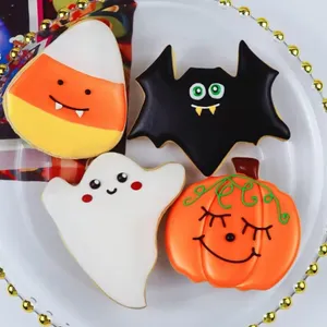 Halloween Themed Decorated Cookies Wallpaper
